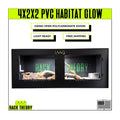 GLOW 4x2x2 PVC Reptile Habitat with Illuminated Logo