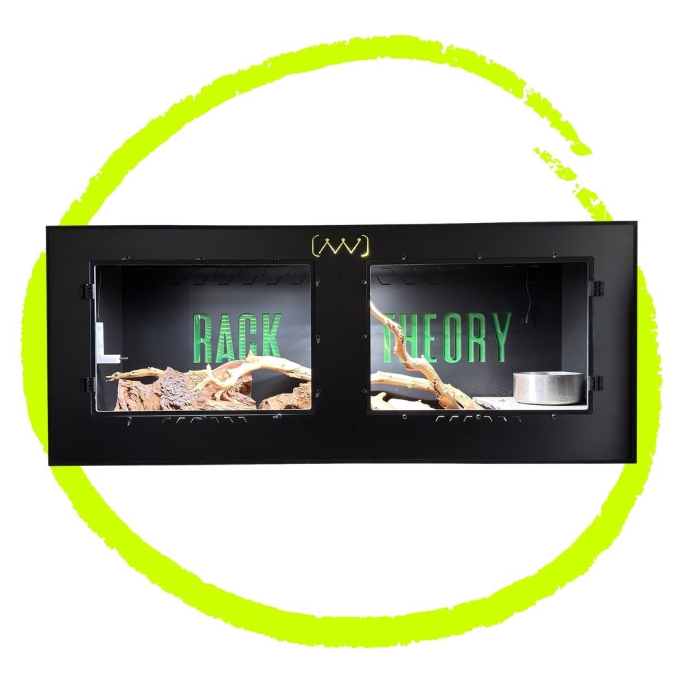 GLOW 4x2x2 PVC Reptile Habitat with Illuminated Logo