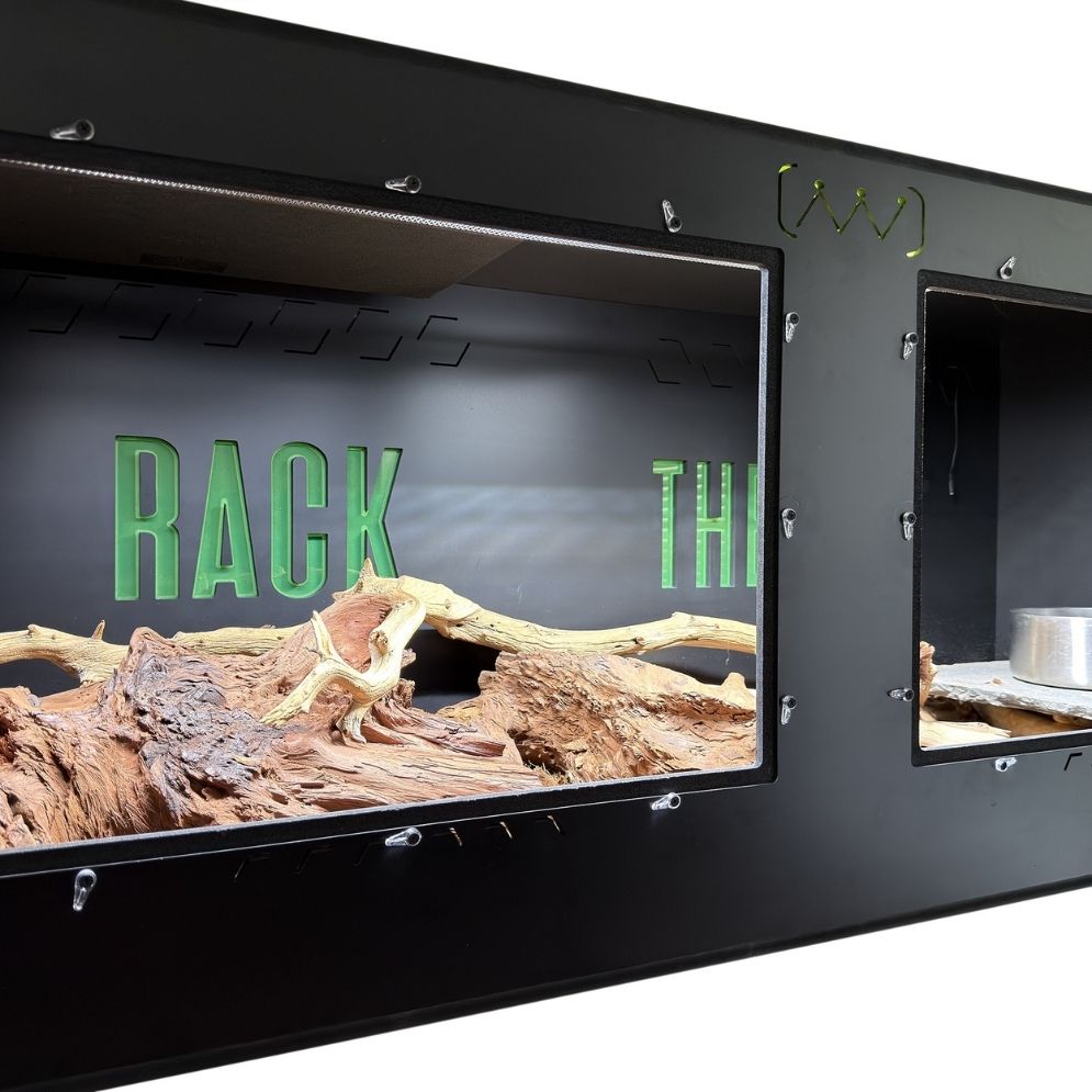 GLOW 4x2x2 PVC Reptile Habitat with Illuminated Logo