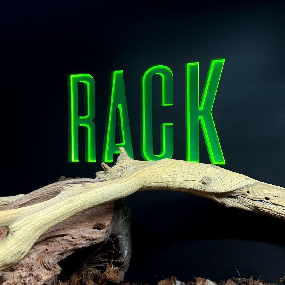 GLOW 4x2x2 PVC Reptile Habitat with Illuminated Logo