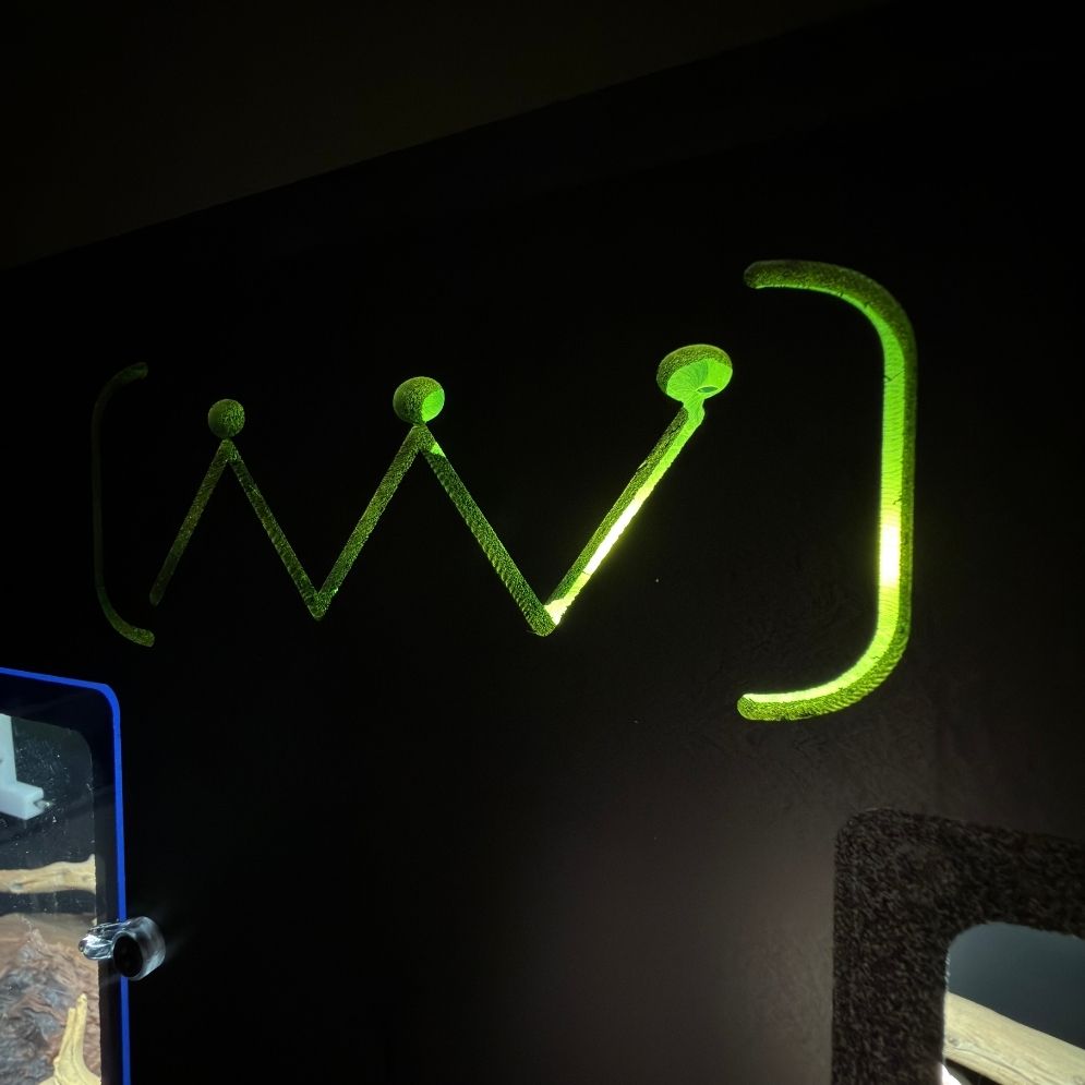 GLOW 4x2x2 PVC Reptile Habitat with Illuminated Logo